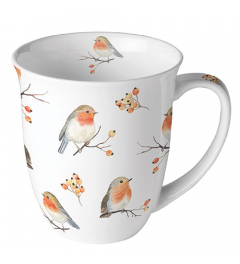 Mug 0.4 L Robin family