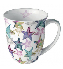 Mug 0.4 L Watercolour stars