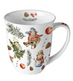 Mug 0.4 L Playing outside white