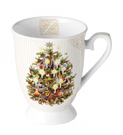 Mug 0.25 L X-mas tree cream