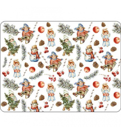 Placemat Playing outside white