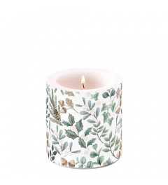 Candle small Collection of leaves