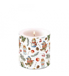 Candle small Playing outside white