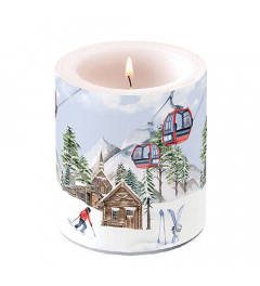 Candle medium Ski hut