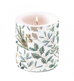 Candle medium Collection of leaves