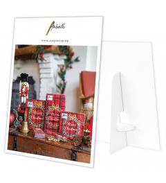 Showcard A3 Christmas plaid red