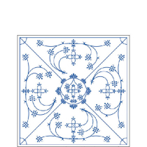 Napkin 25 Indisch blau FSC Mix