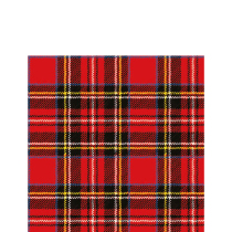 Napkin 25 Scottish red FSC Mix