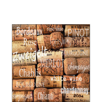 Napkin 25 Wine corks FSC Mix