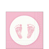 Napkin 25 Baby steps girl FSC Mix