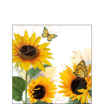 Napkin 25 Sunny butterfly FSC Mix