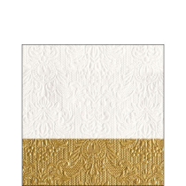 Napkin 25 Elegance Dip gold FSC Mix