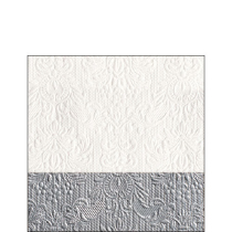 Napkin 25 Elegance Dip silver FSC Mix