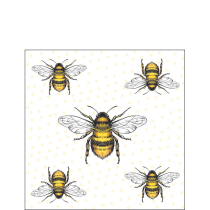 Napkin 25 Flying bees FSC Mix