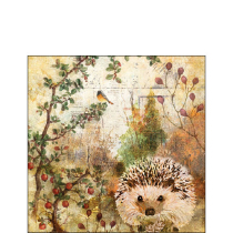 Napkin 25 Autumn hedgehog FSC Mix