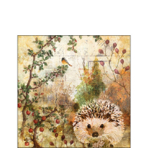 Napkin 25 Autumn hedgehog FSC Mix
