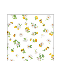 Napkin 25 Daisy all over FSC Mix