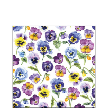 Napkin 25 Pansy all over FSC Mix