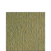 Napkin 25 Elegance green leaf FSC Mix