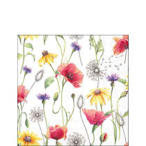 Napkin 25 Poppy meadow FSC Mix