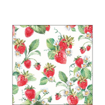 Napkin 25 Garden strawberries FSC Mix