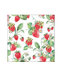 Napkin 25 Garden strawberries FSC Mix