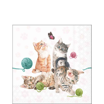 Napkin 25 Playing kitten FSC Mix