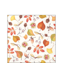 Napkin 25 Autumn details FSC Mix