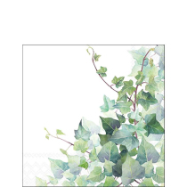 Napkin 25 Hedera white FSC Mix
