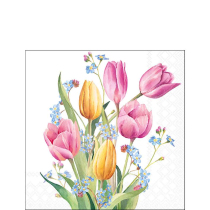 Napkin 25 Tulips bouquet FSC Mix