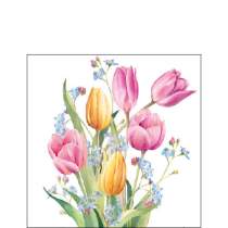 Napkin 25 Tulips bouquet FSC Mix