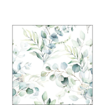 Napkin 25 Eucalyptus all over FSC Mix