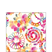Napkin 25 Fantasy circles FSC Mix