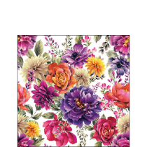 Napkin 25 Anne white FSC Mix