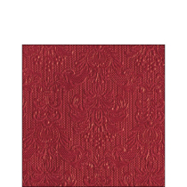 Napkin 25 Elegance dark red FSC Mix