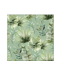 Napkin 25 Jungle leaves green FSC Mix