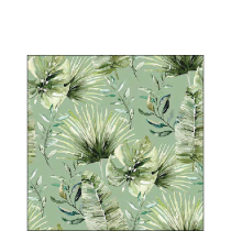 Napkin 25 Jungle leaves green FSC Mix