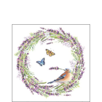 Napkin 25 Chaffinch white FSC Mix