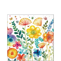 Napkin 25 Vibrant spring white FSC Mix