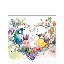 Napkin 25 Loving birds FSC Mix