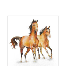 Napkin 25 Wild horses FSC Mix