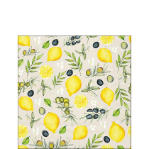 Napkin 25 Olives and lemon FSC Mix
