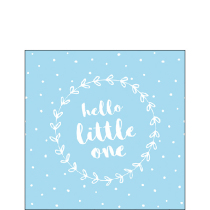 Napkin 25 Hello little one blue FSC Mix
