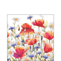 Napkin 25 Poppies and cornflowers FSC Mix