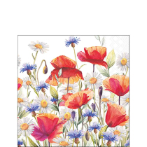 Napkin 25 Poppies and cornflowers FSC Mix