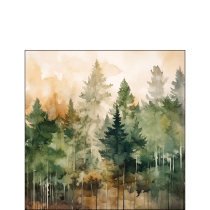 Napkin 25 Evergreen trees FSC Mix