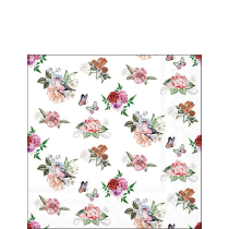 Napkin 25 Charlotte white FSC Mix