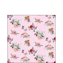 Napkin 25 Charlotte pink FSC Mix