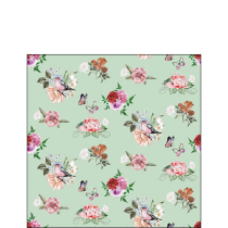 Napkin 25 Charlotte green FSC Mix
