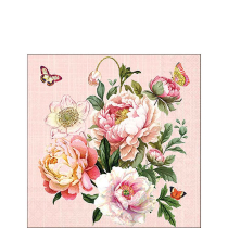 Napkin 25 Peony bouquet FSC Mix